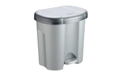 Abfalleimer, dunkelsilber, 2 x 10 l Duo