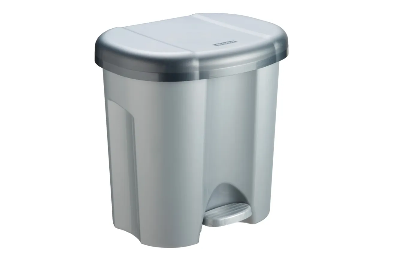 Abfalleimer, dunkelsilber, 2 x 10 l PILA