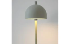 AKKU-Tischleuchte Bellis, graugrün