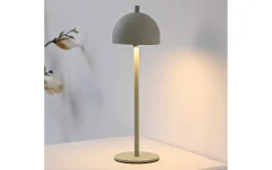 AKKU-Tischleuchte Bellis, graugrün