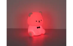 Akku-Tischleuchte Teddy, weiß, inkl. RGB-Farbwechsler