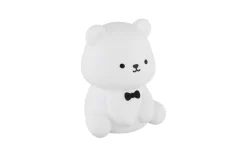 Akku-Tischleuchte Teddy, weiß, inkl. RGB-Farbwechsler