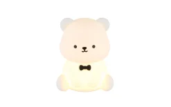 Akku-Tischleuchte Teddy, weiß, inkl. RGB-Farbwechsler