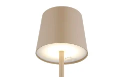 Akku-Tischleuchte Vancouver, sandfarbig, inkl. USB-Kabel
