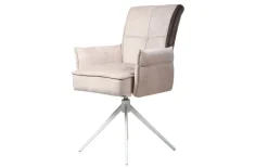 Armlehnenstuhl Ruben S, creme/braun