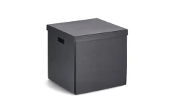 Aufbewahrungsbox, schwarz, 32 x 32 cm