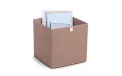 Aufbewahrungsbox Vlies, mocca, 32 x 32 cm