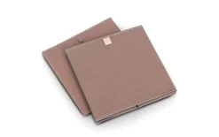 Aufbewahrungsbox Vlies, mocca, 32 x 32 cm