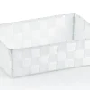 Aufbewahrungskorb Alvaro in weiß, 29,5 x 20,5 cm