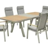 Ausziehtisch Kumasi, Teakholz/Taupe