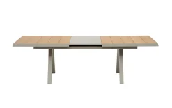 Ausziehtisch Kumasi, Teakholz/Taupe