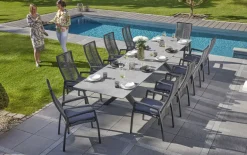 Ausziehtisch Vancouver, anthrazit/Beton-Nachbildung