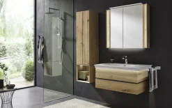 Badkombination Fresh, Massivholz Wildeiche Altholz-Design, 102 cm