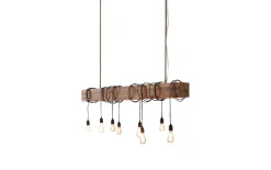 Balkenleuchte Caya, Kerneiche, 150 cm