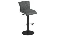 Barhocker Moka, dunkelgrau, inkl. Höhenverstellung
