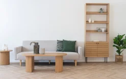 Bücherregal Kyoto, furnierte Eiche