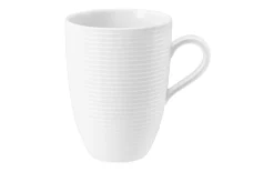 Becher mit Henkel Beat in weiß, 0,35 l