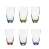 Becher Viva Colori aus Glas im 6er-Set aus Glas in bunt, 350 ml