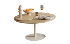 Beistelltisch Henri, Eiche milk massiv, 90 cm.