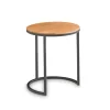 Beistelltisch Nico 2, Holzplatte, astige Eiche, Durchmesser 39 cm