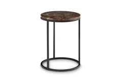 Beistelltisch Nico 1, Marmor/braun, 39 cm