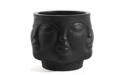 Übertopf Magnesia, schwarz, 20 cm