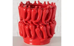 Übertopf Peperoni, rot, 21 cm