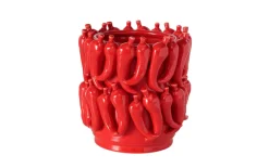 Übertopf Peperoni, rot, 21 cm