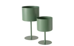 Übertopfset Podest, grün, 2-teilig