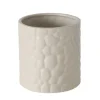 Übertopf Steingut, braun, 13,5 cm