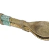 Besteckset, blau/braun