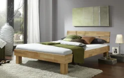 Bett Judith, Buche-Nachbildung, 90 x 200 cm