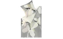 Bettwäsche Blossoms, grau, 135 x 200 cm