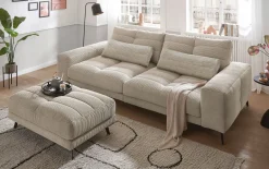 Bigsofa Helmond, stone, inkl. Kissen