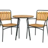 Bistrotisch Cleveland, Teakholz/schwarz