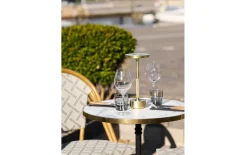 Bistrotisch, Marmor-Nachbildung/schwarz