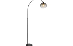 Bogenleuchte Newcastle, schwarz, 196 cm