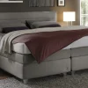 Boxspringbett Belvedi, grau, 180 x 200 cm
