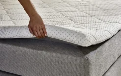 Boxspringbett BX2310 Ray, silber, 180 x 200 cm