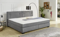 Boxspringbett Family, dunkelgrau, 240 x 200 cm