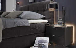 Boxspringbett Felina Fly, dunkelgrau, 180 x 200 cm