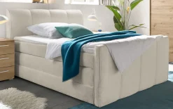 Boxspringbett Florida, cremeweiß, 140 x 200 cm