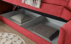 Boxspringbett Kuba 1, berry, 100 x 200 cm, inkl. Topper und Bettkasten