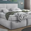 Boxspringbett Omaha, grau, H2/H3-4,200 x 220 cm