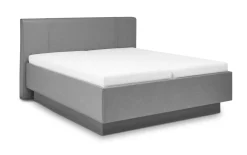 Boxspringbett Silva, Leatherlook, anthrazit, 180 x 200 cm, Härtegrad 2 und 3