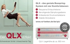 Boxspringbett Silva, Leatherlook, anthrazit, 180 x 200 cm, Härtegrad 2 und 3