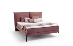 Boxspringbett Vita, altrosa, 180 x 200 cm