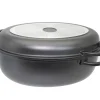 Bräter Alucast, 3tlg, oval, 38cm