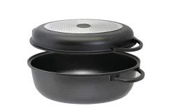 Bräter Alucast, 3tlg, oval, 38cm