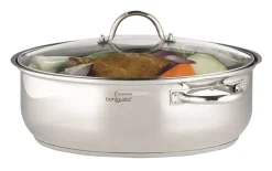 Bräter Avanto, Edelstahl silber, oval